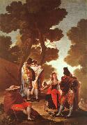 Francisco de Goya The Maja and the Masked Men oil